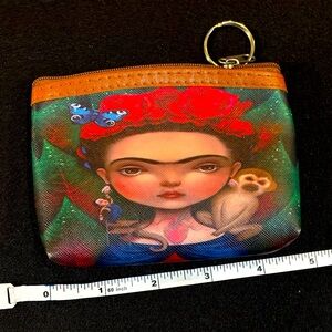 Monkey Carton Style Frida Kahlo Coin Purse
